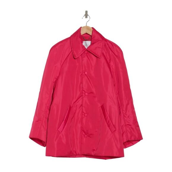 A.L.C. Lincoln Pink Water Resistant Jacket Medium M NWT $240 Snap Front Designer - Picture 4 of 9